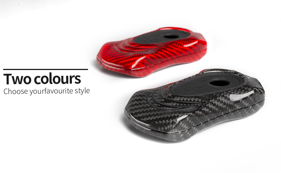 T-carbon carbon fiber key fob cover for Mercedes Benz EQS EQE AMG series
