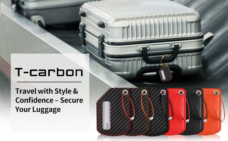 Travel smarter and spot your bag faster with T-carbon Carbon Fiber Style