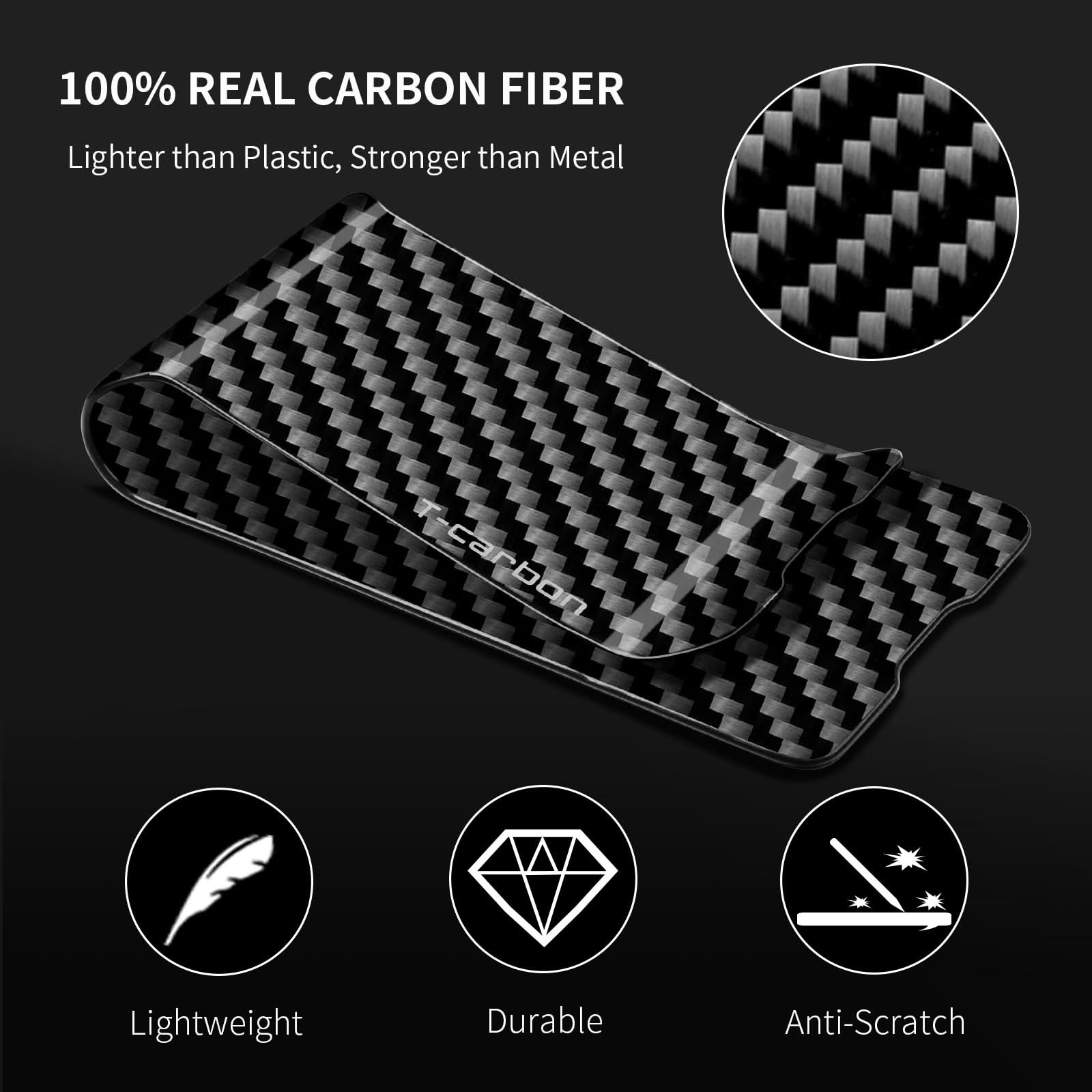 Real Carbon Fiber Money Clip for Men