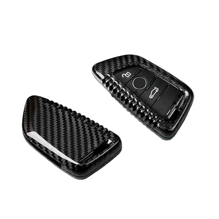 T-carbon Real Carbon Fiber Key Fob Cover Case Compatible with BMW