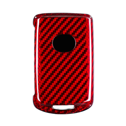 Carbon Fiber Key Fob Cover for Mazda 3 6 CX-30 CX-5 CX-50 CX-9 CX-90 - Premium Protective Case with Keychain