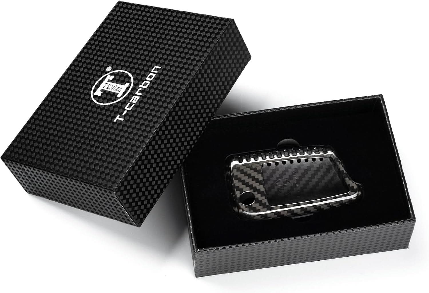 Carbon Fiber Key Fob Cover for VW Golf R GTI Jetta Passat 2019-2024 | Premium Key Case