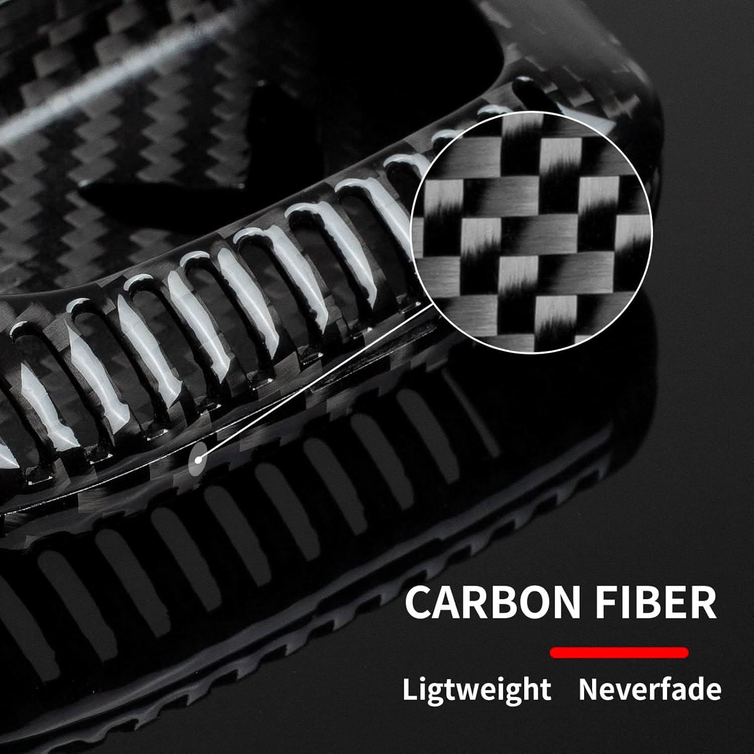 T-carbon Carbon Fiber Key Fob Cover Fits for Corvette C8