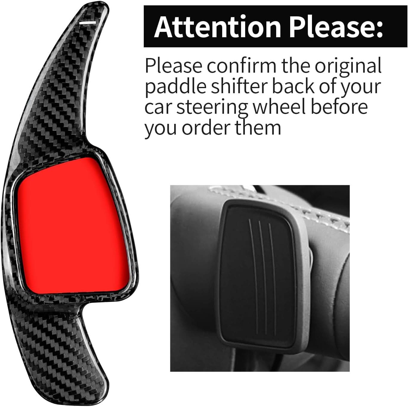 Carbon Fiber Paddle Shifter Extension - Q3 Q5 Q7 Q8 SQ5 SQ7 S5 | Premium Racing Upgrade