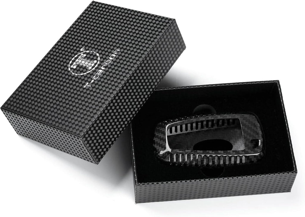 Premium Carbon Fiber Key Fob Cover for Ford F150 F250 F350 - Lightweight Protection Case