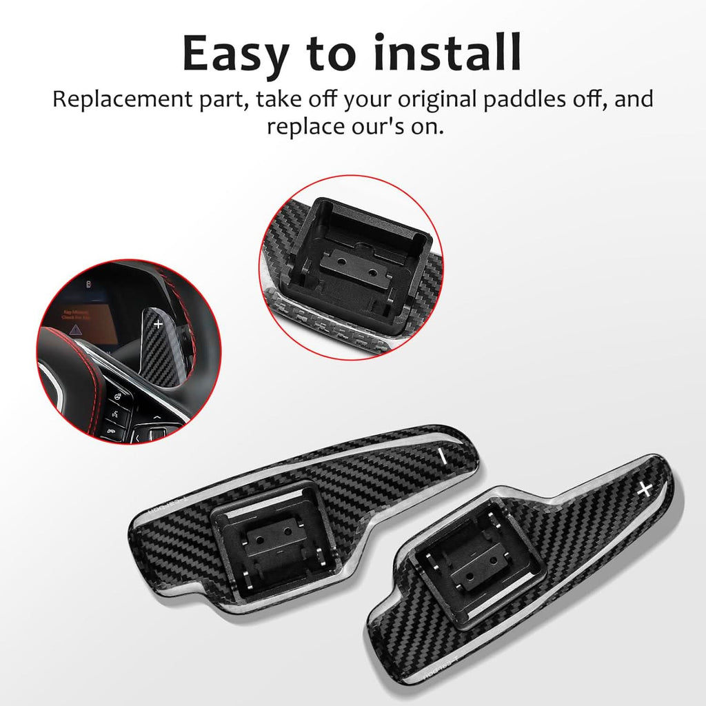 Carbon Fiber Paddle Shifter Extension Fits C8 - 2020-2024 | Premium Racing Upgrade