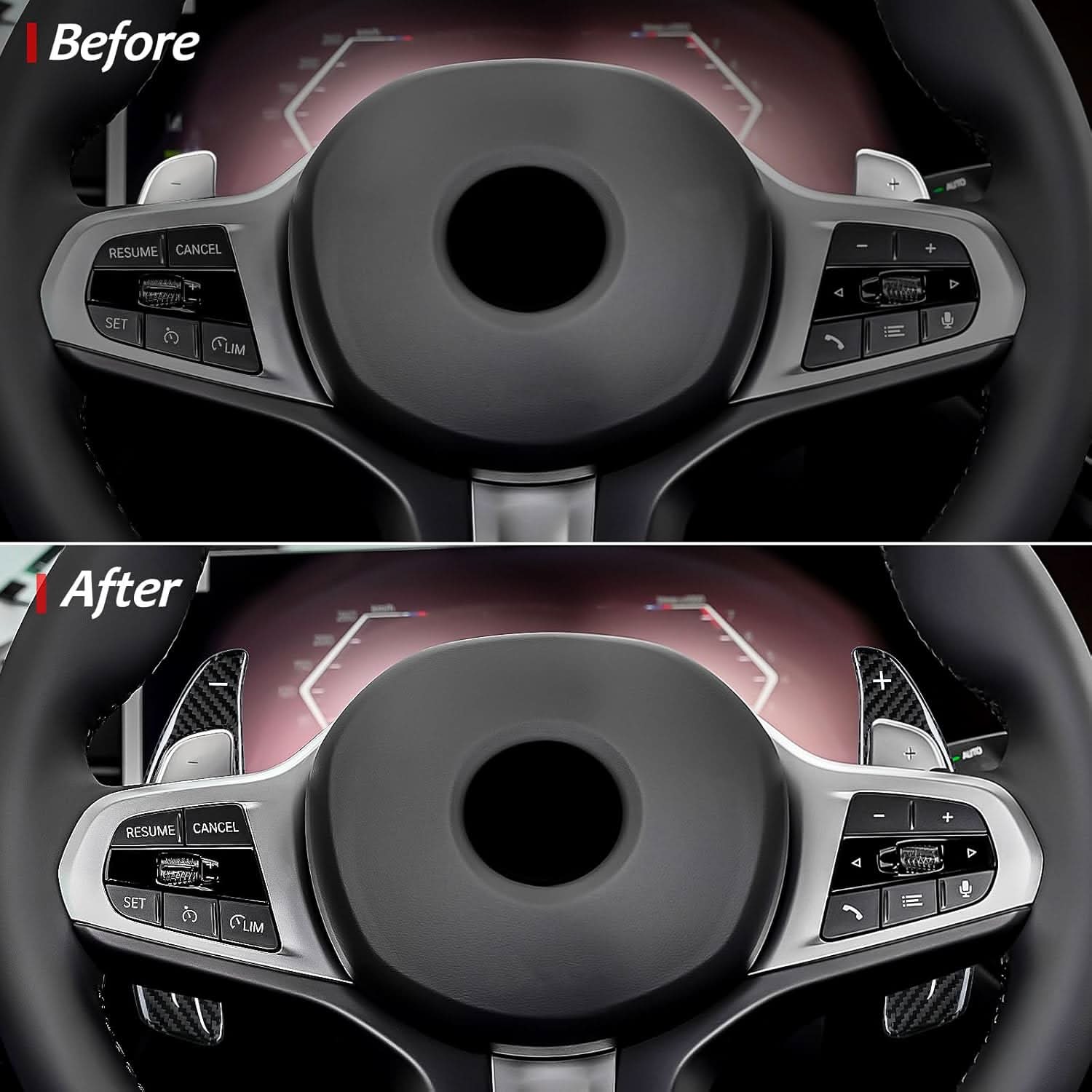 Carbon Fiber Paddle Shifter Extension for BMW 2 3 4 5 6GT 7 8 Series e| Premium Racing Upgrade