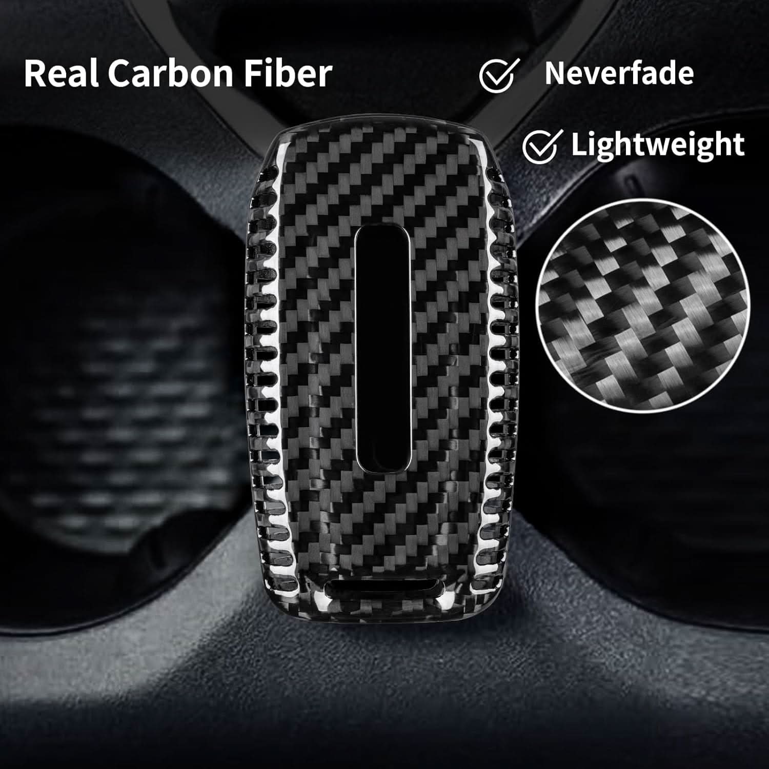 T-carbon Carbon Fiber Key Fob Protector fits for Ram 1500 2500 3500