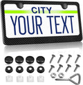 T-carbon Real Carbon Fiber License Plate Frame Fit for US CAN Cars, 2 Holes