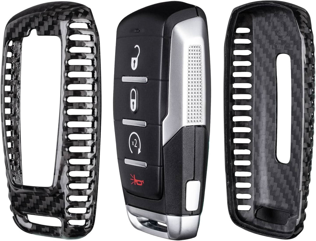T-carbon Carbon Fiber Key Fob Protector fits for Ram 1500 2500 3500