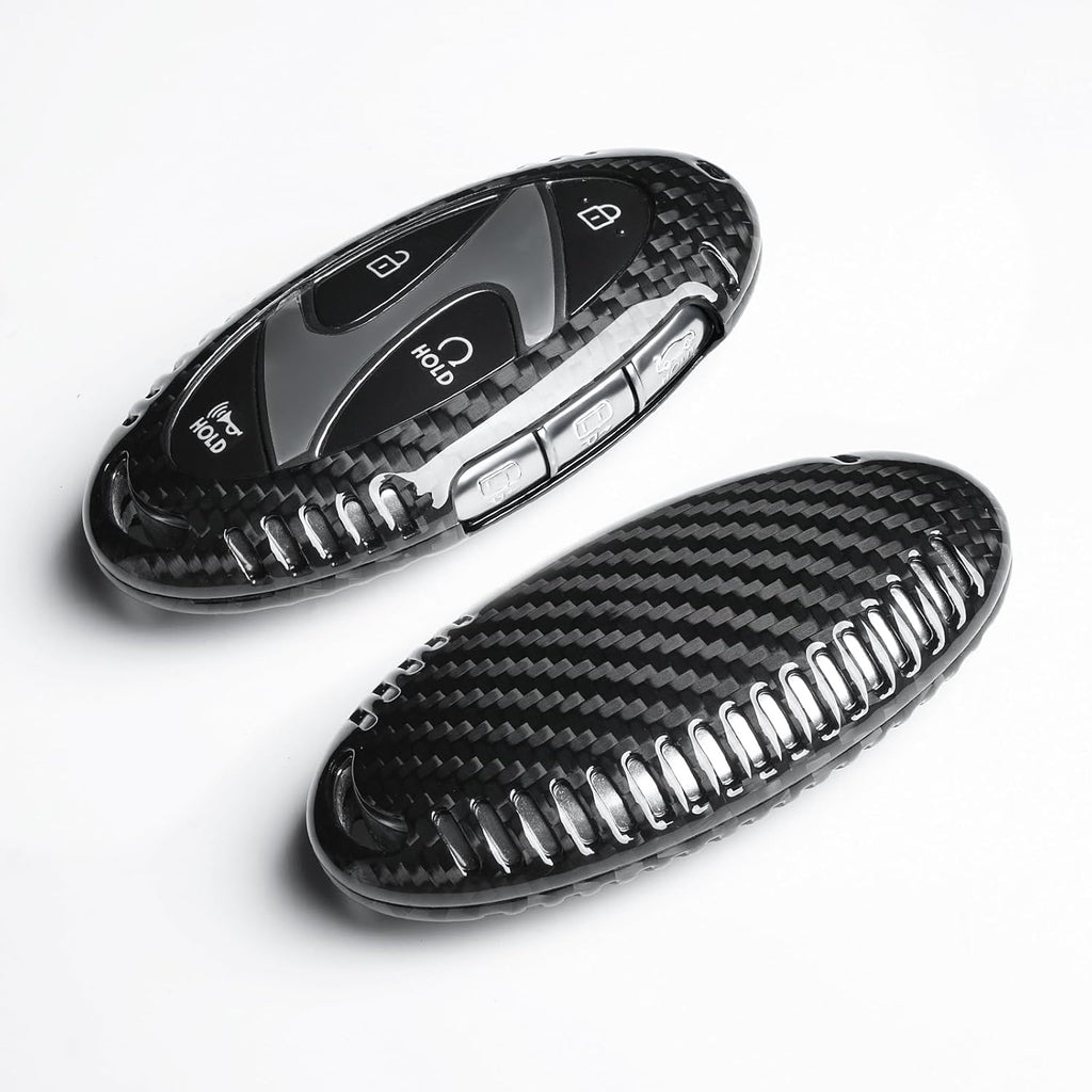 T-carbon Real Carbon Fiber Key Cover for Hyundai Ioniq 6 | Premium Protection Case