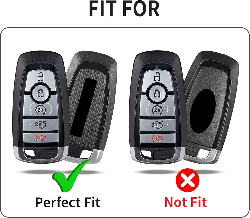 T-carbon Carbon Fiber Key Fob Cover Fits for Ford Bronco Raptor