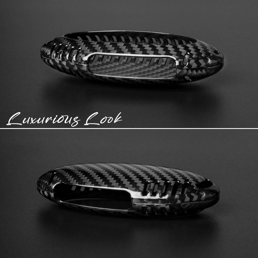 T-carbon Real Carbon Fiber Key Cover for Hyundai Ioniq 6 | Premium Protection Case