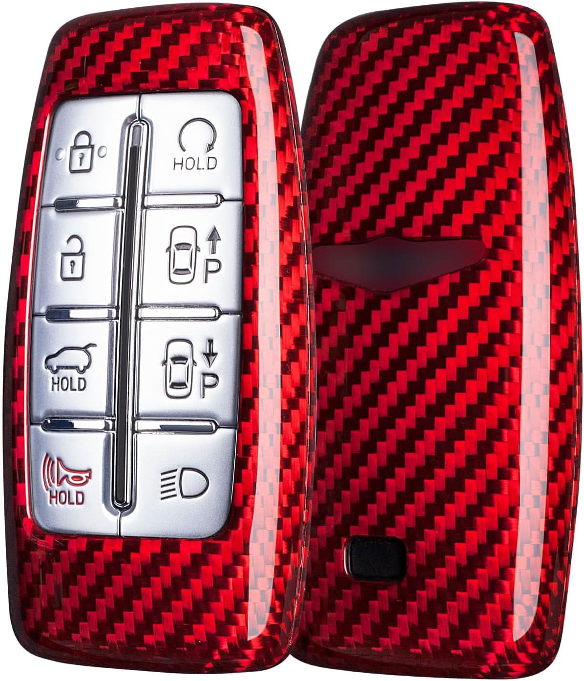 Key Fob Cover Compatible with Genesis - Premium Carbon Fiber Protection