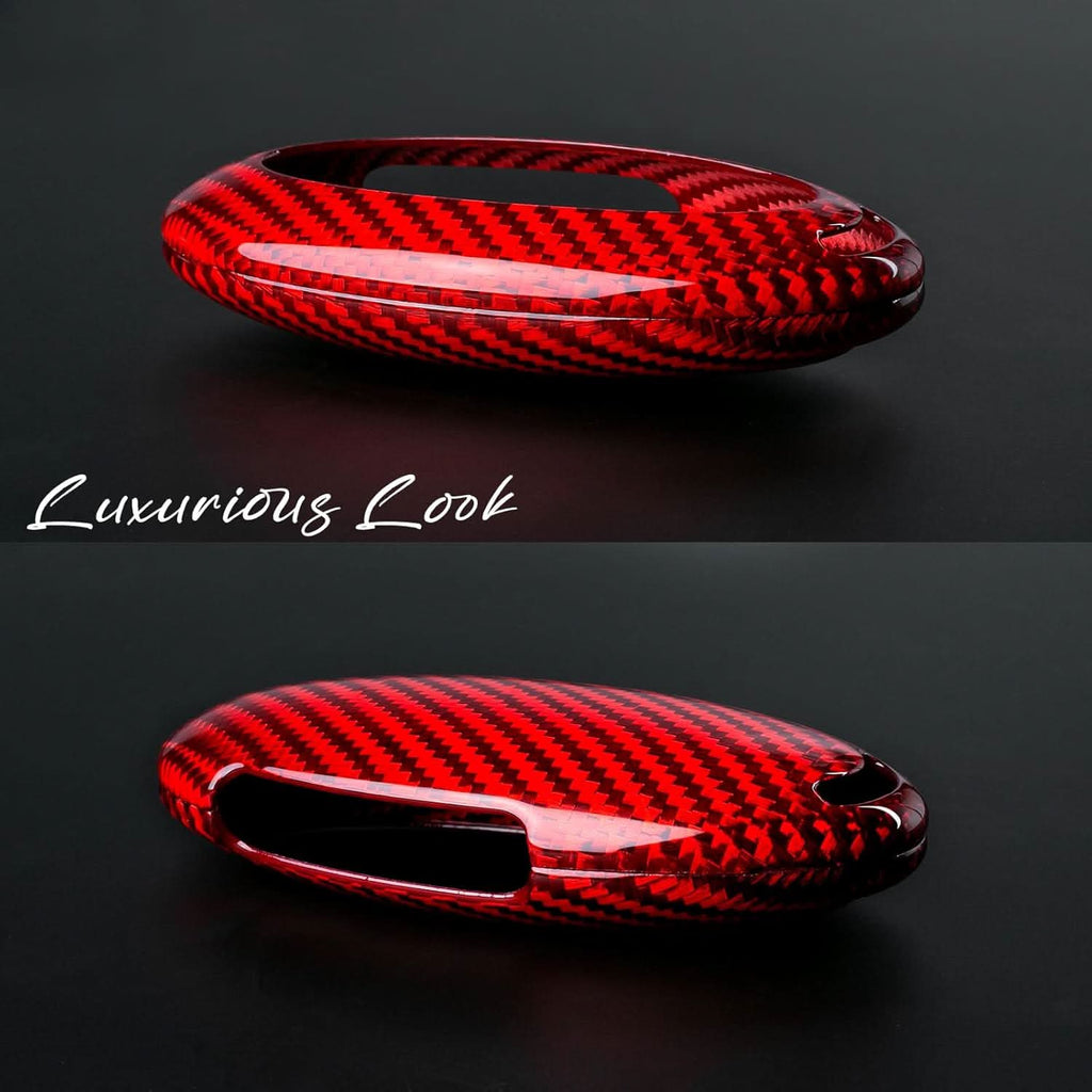 T-carbon Real Carbon Fiber Key Cover for Hyundai Ioniq 6 | Premium Protection Case