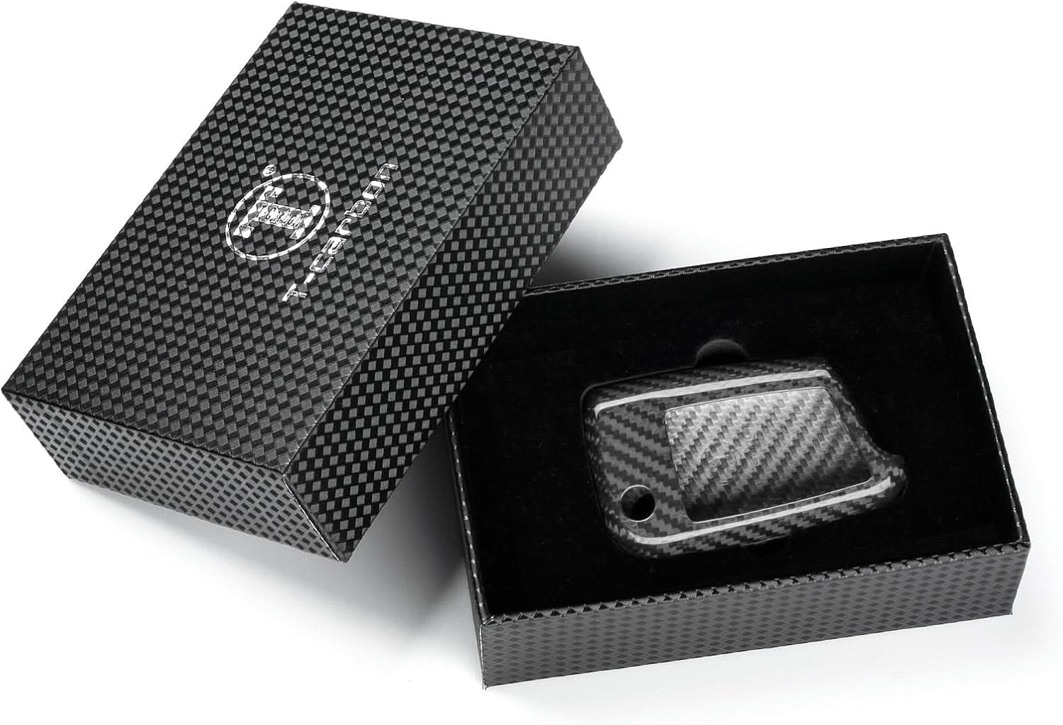 Carbon Fiber Key Fob Cover for VW Golf R GTI Jetta Passat 2019-2024 | Premium Key Case