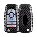 Premium Carbon Fiber Key Fob Cover for Ford F150 F250 F350 - Lightweight Protection Case
